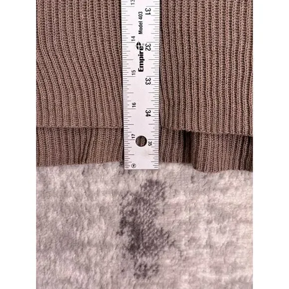 Free People Beach Picnic Sweater Dress Large Womens Brown - Picture 6 of 8